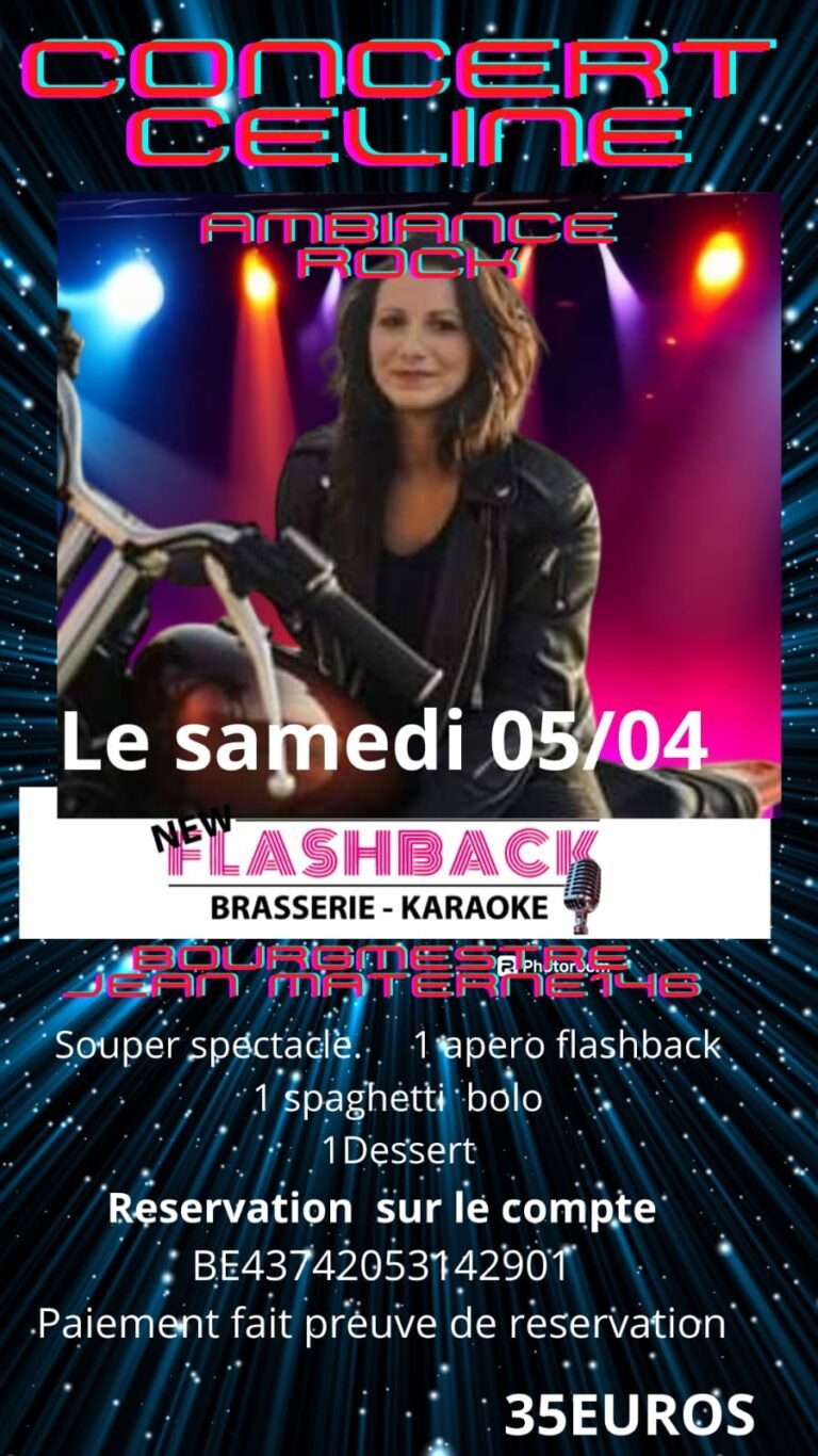 Affiche concert Céline